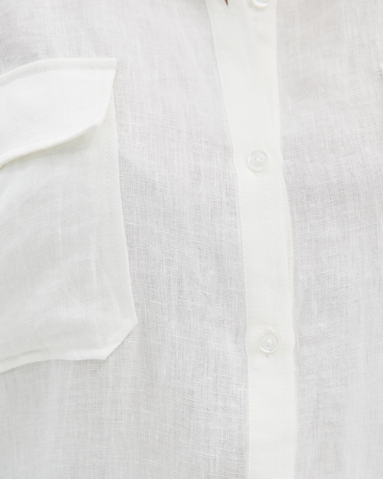 Linen Pocket Detail Shirt