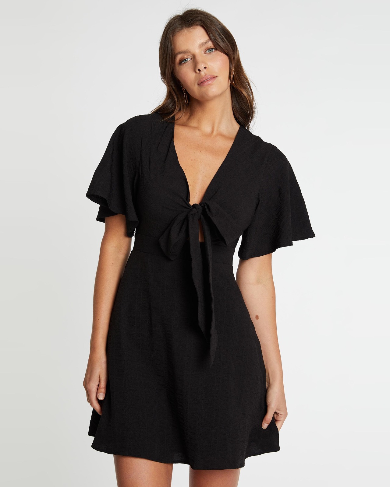 Millie Tie Front Mini Dress