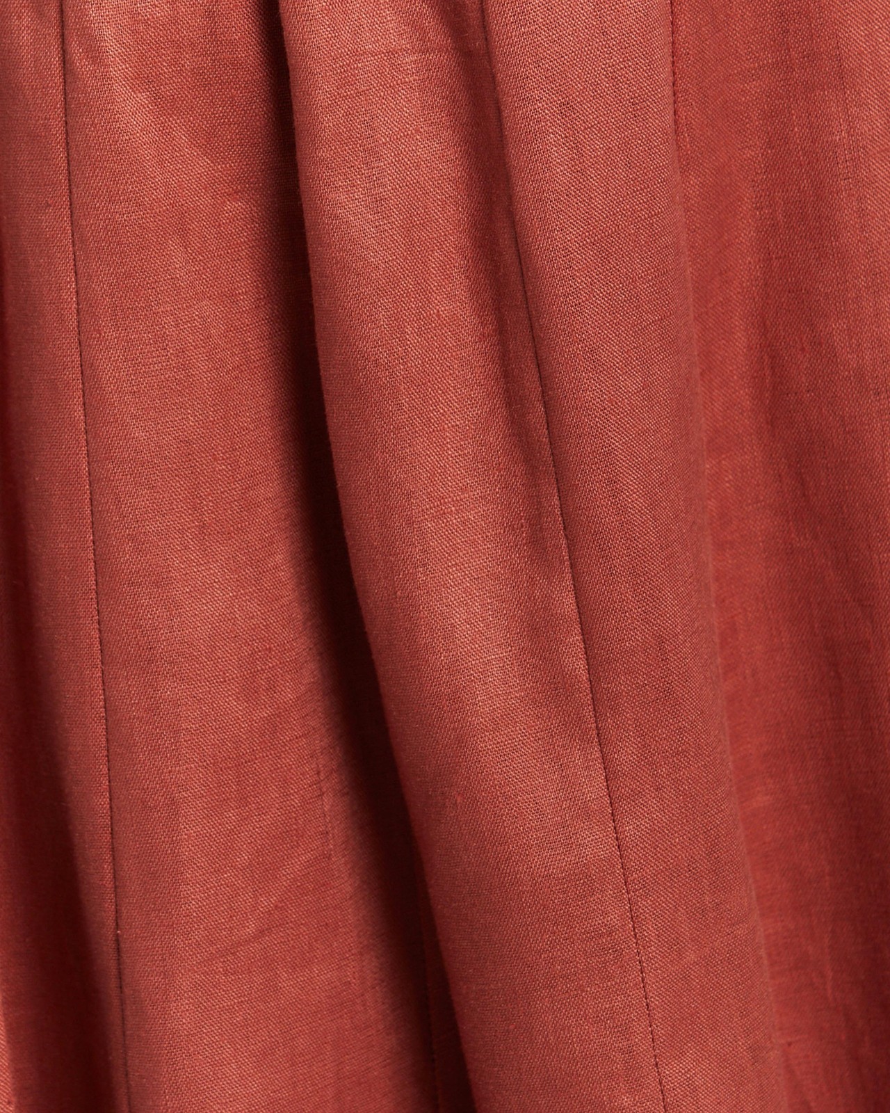 Sleeveless Boned Linen Midi Dress