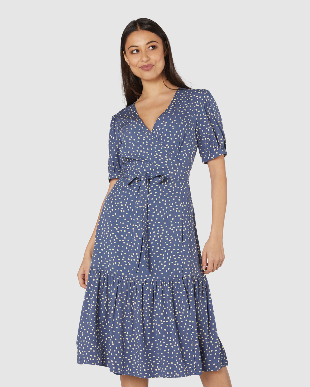 Princess Highway Olivia Spot Wrap Dress AirRobe