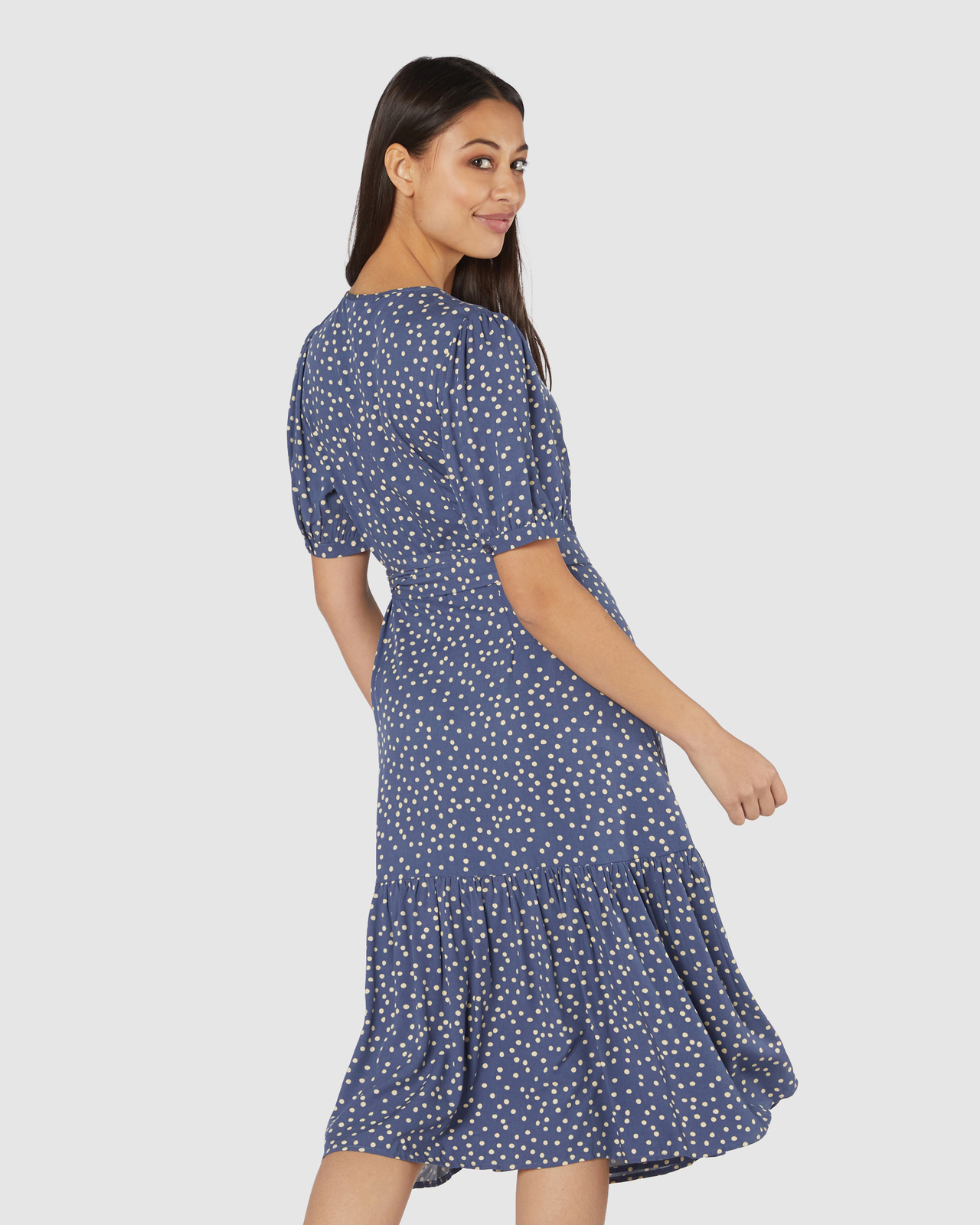 Princess Highway Olivia Spot Wrap Dress AirRobe - Main Image