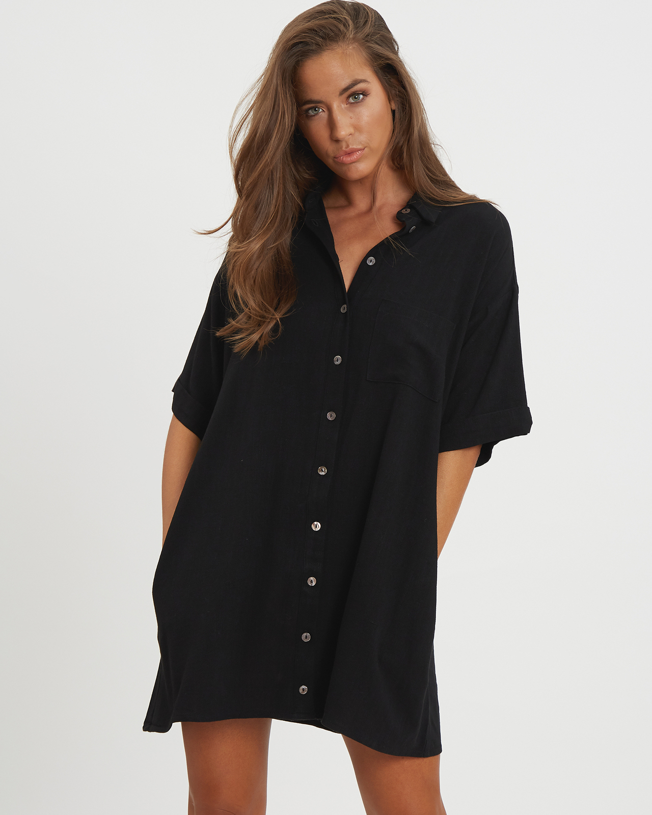 Finesse Relaxed Shirt Dress