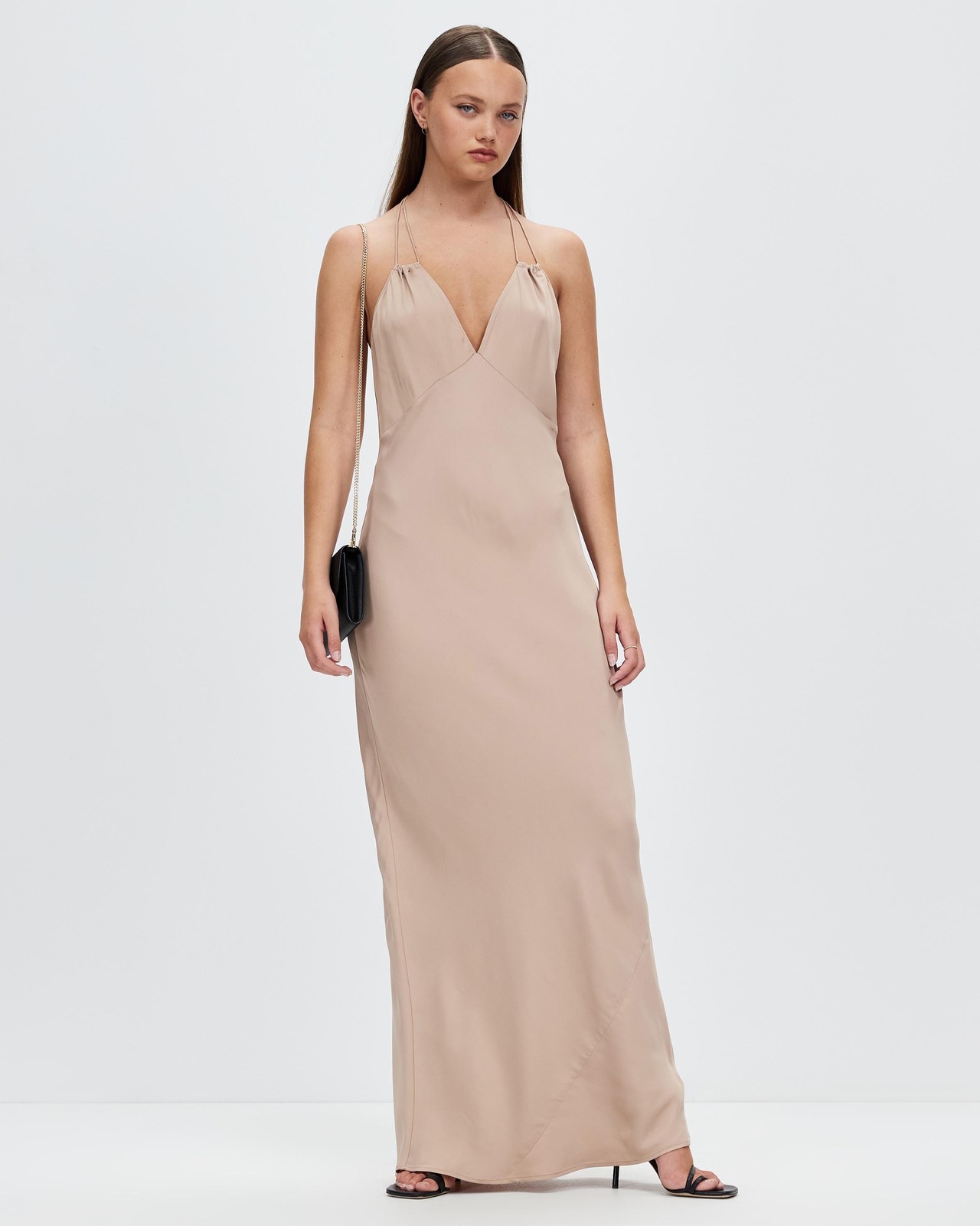 sachin and babi light blue dress Calvin Klein Chiffon Cape-Sleeve Sheath Dress main image 1