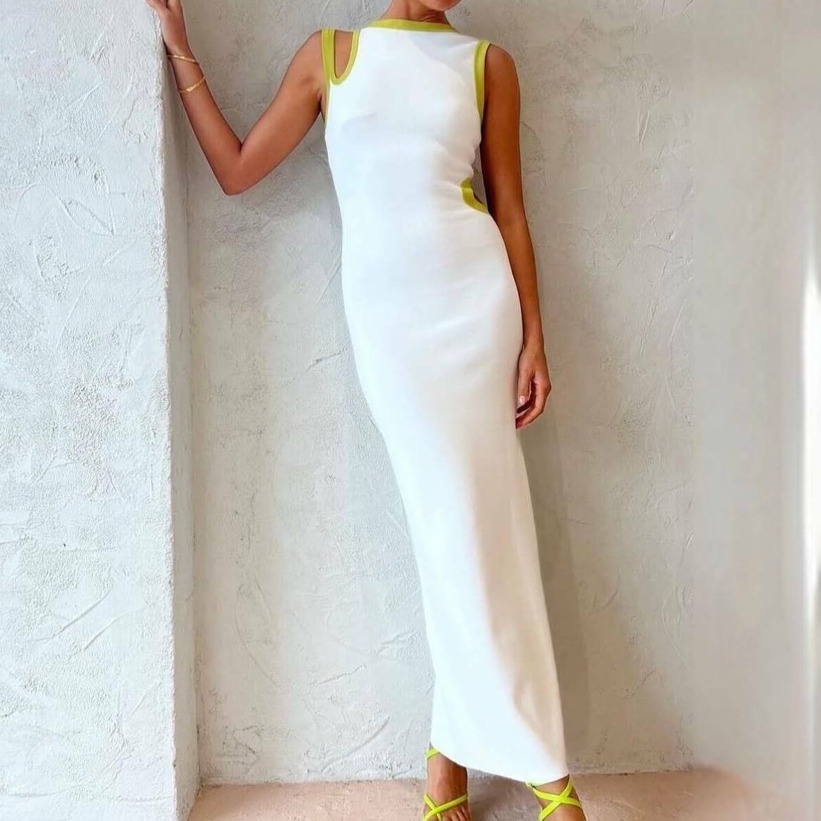 sir annalie ruffle mini dress Annie Ruffle Shoulder Strap Layered Hem Mini Dress White