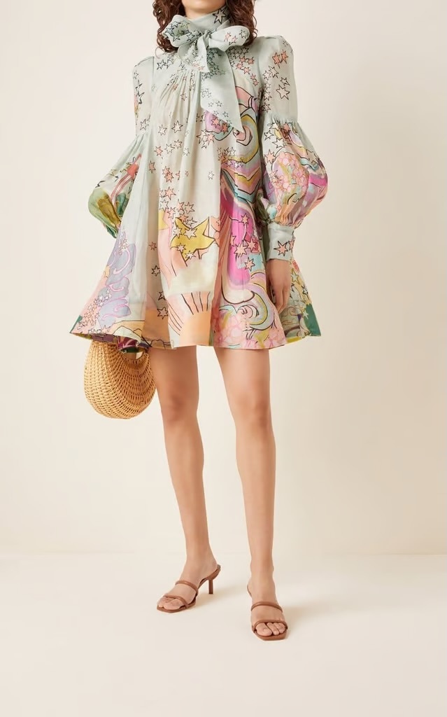 zimmermann concert silk mini dress Concert silk mini dress Zimmermann Multicolour size 0 0-5 in Silk