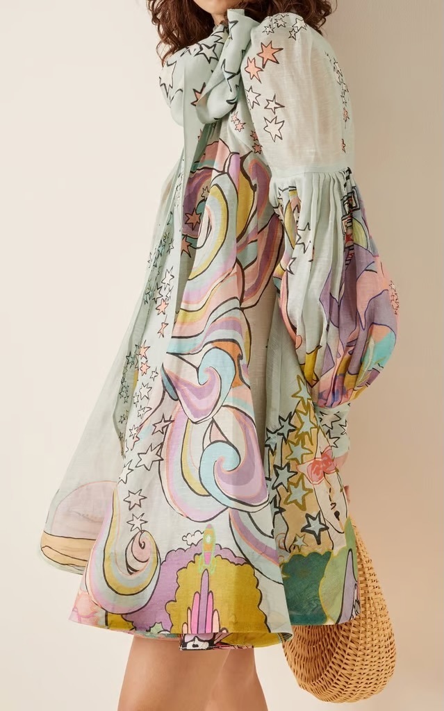 zimmermann concert silk mini dress Concert silk mini dress Zimmermann Multicolour size 0 0-5 in Silk
