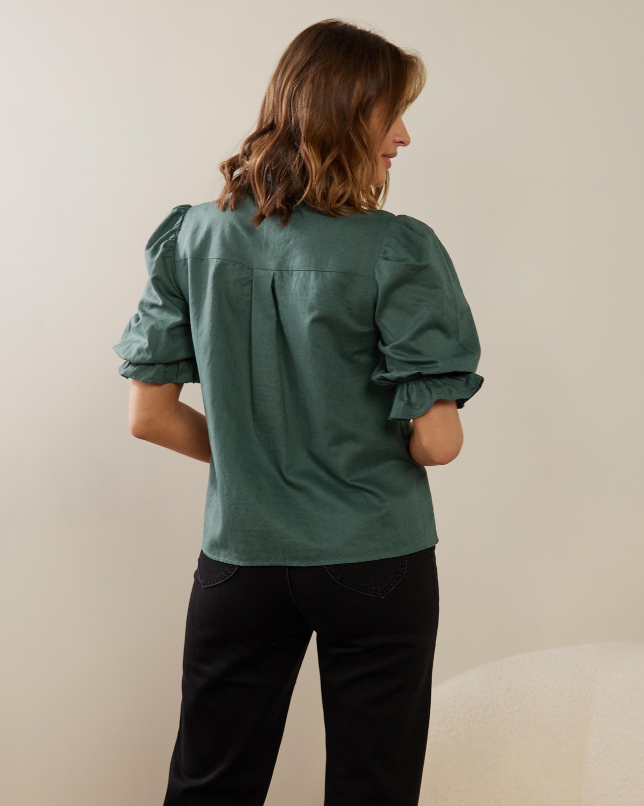 Dahlia Linen Blend Blouse
