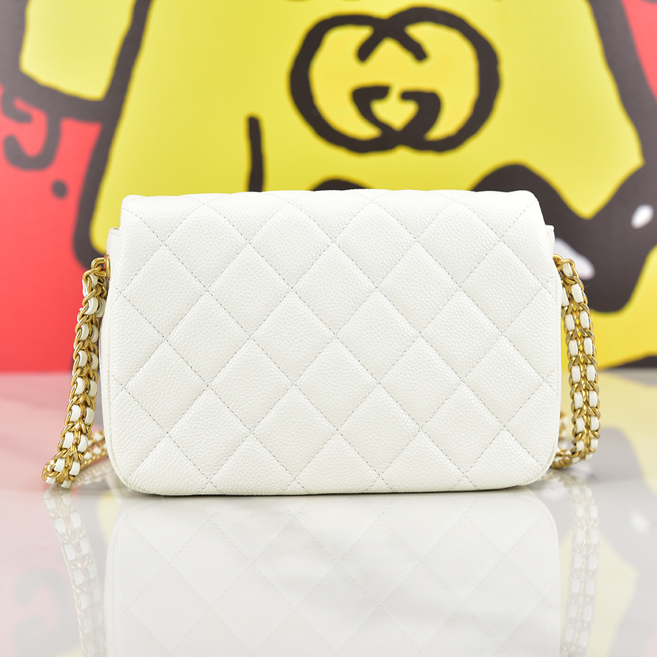 Mini Quilted Caviar Single Flap Bag AirRobe