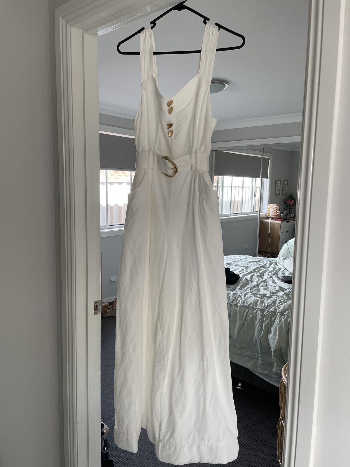  Maya Pintuck Wide Leg Jumpsuit Size 10