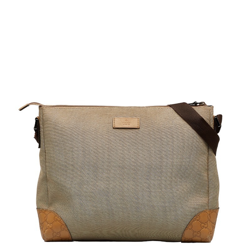 LeatherTrimmed Canvas Messenger Bag AirRobe