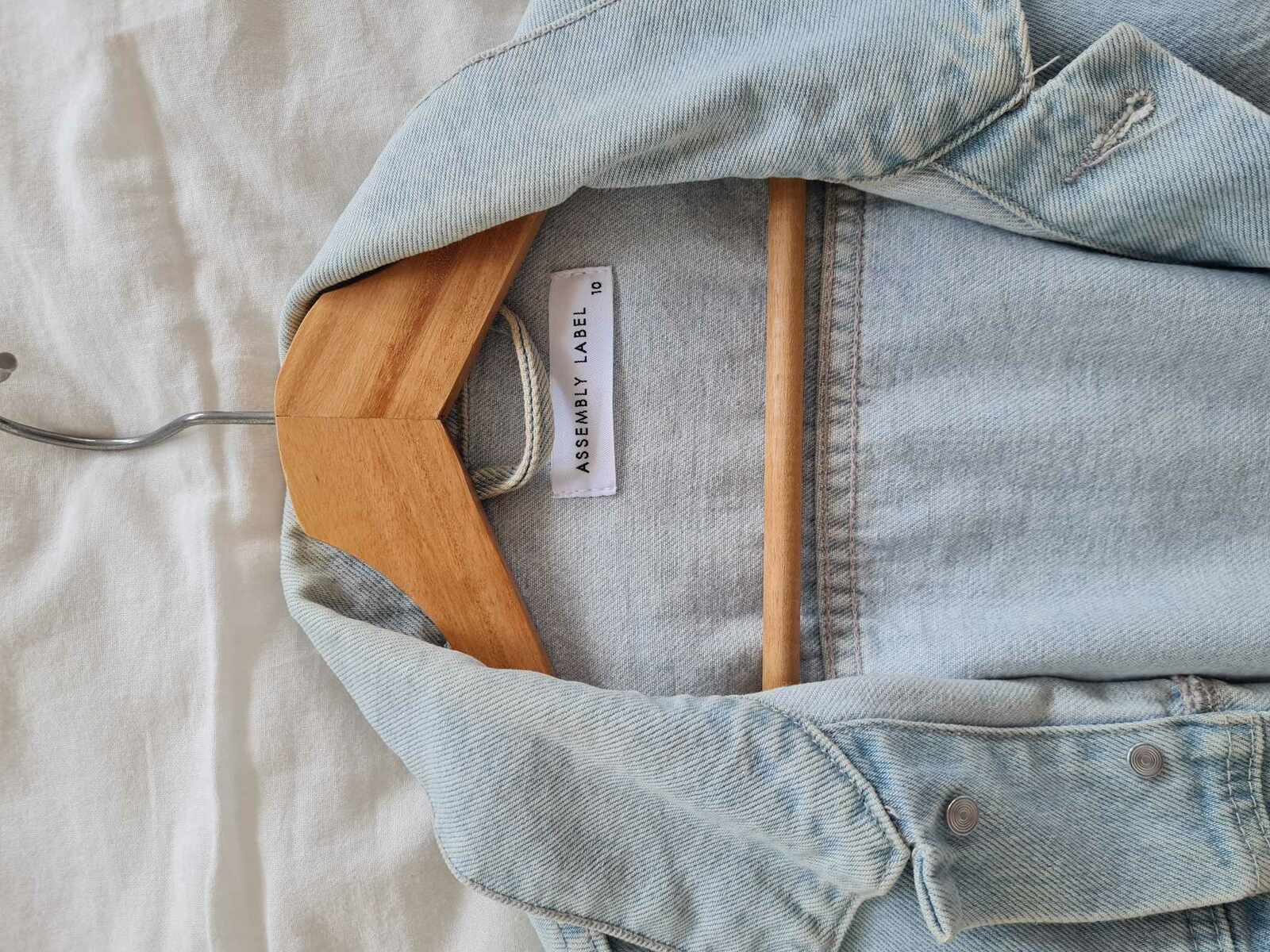 Relaxed Denim Jacket Light Stone