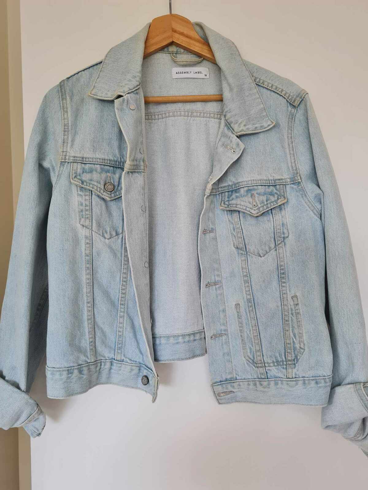 Relaxed Denim Jacket Light Stone