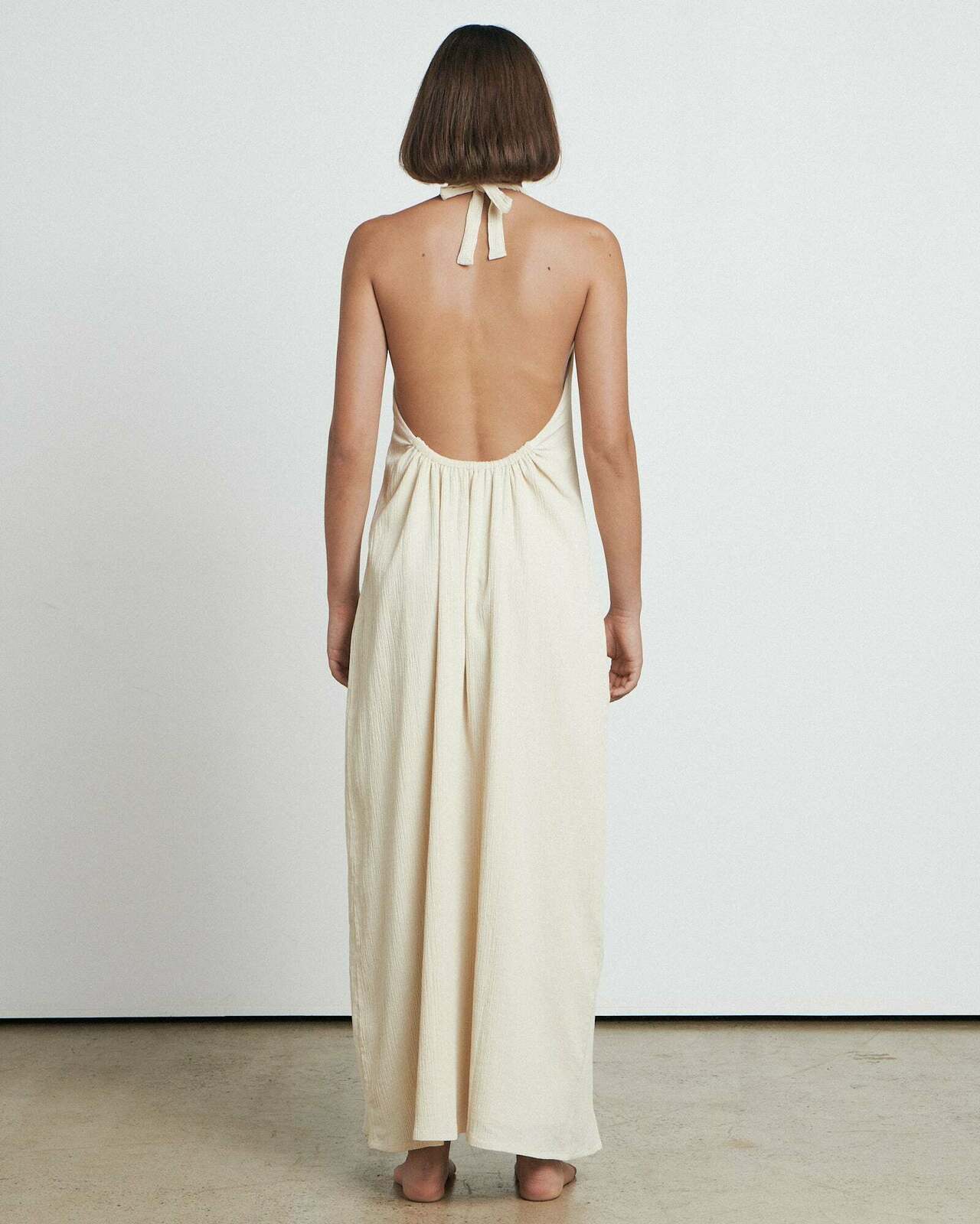 The Crinkle Halter Dress