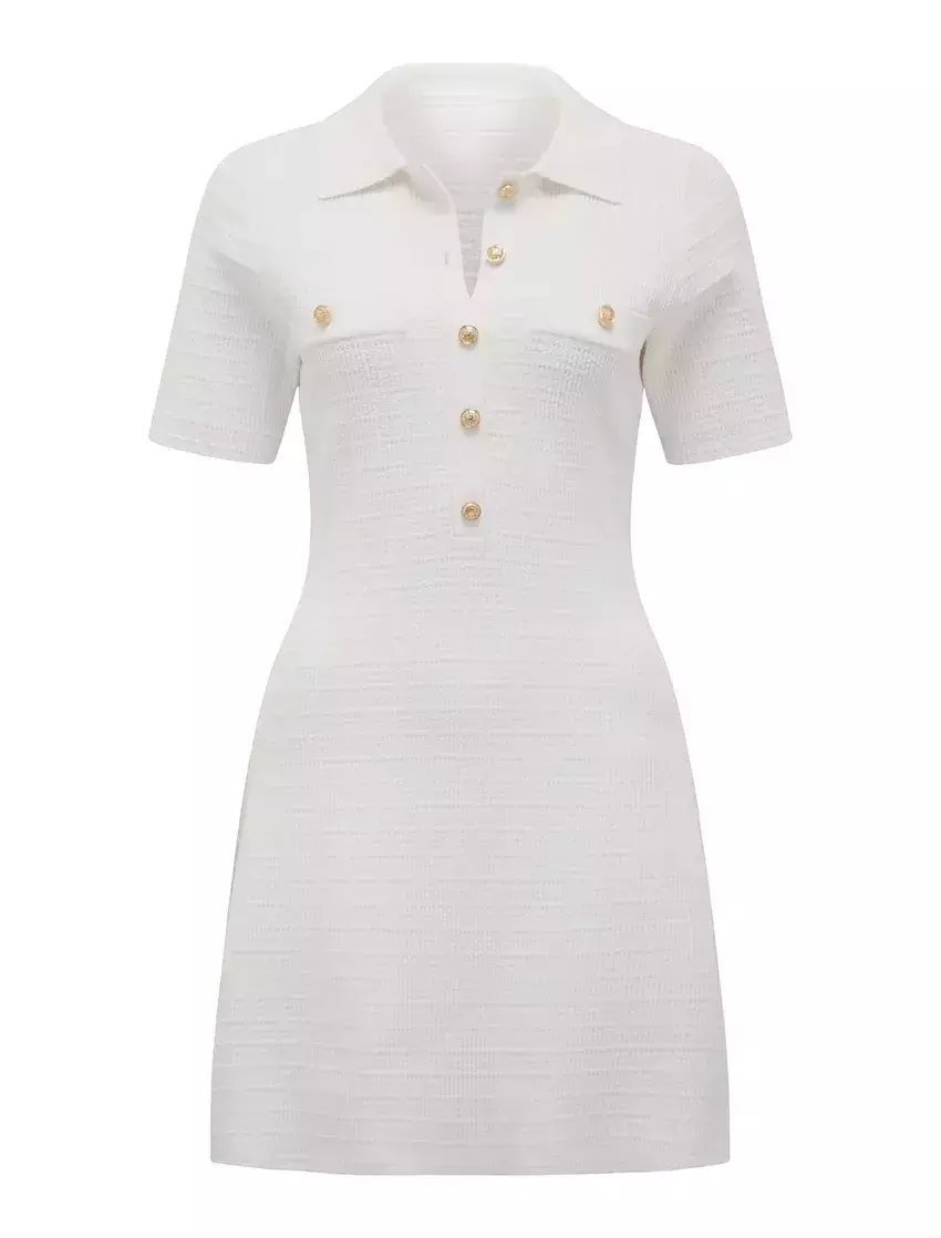 Kathy Textured Mini Knit Dress