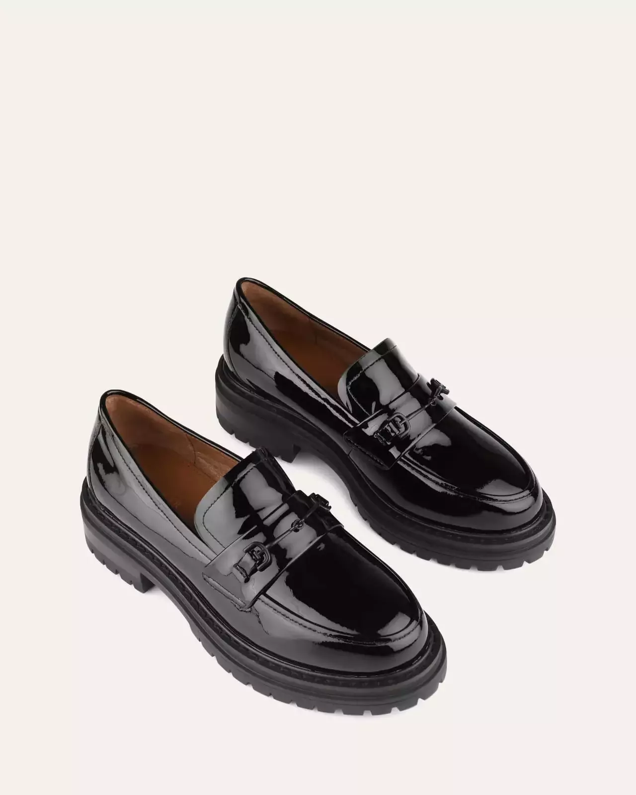 Brixton Loafers Black Patent