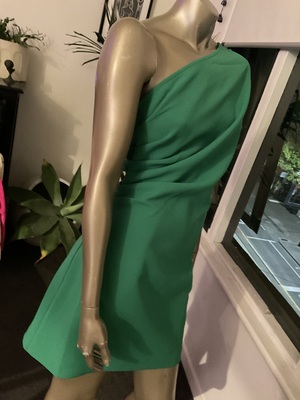 strapless open back dress Andréa Blue Pleated Maxi Dress with Cutout Detail main image 0