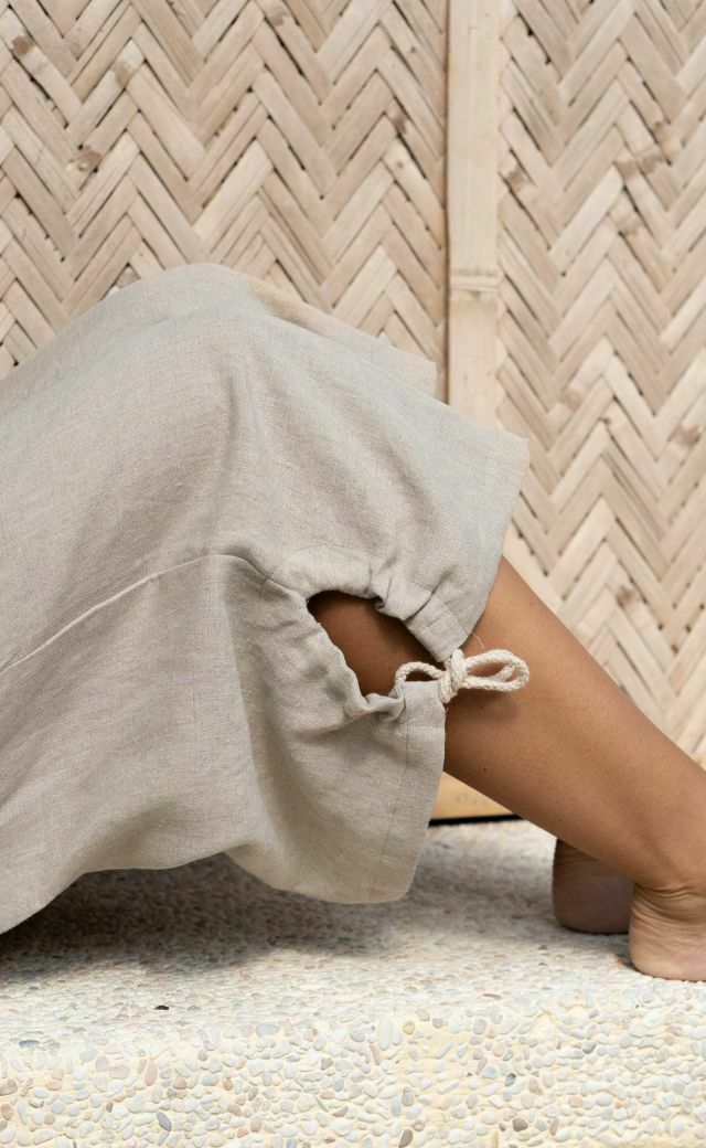 Aruba French Linen Pants Flax