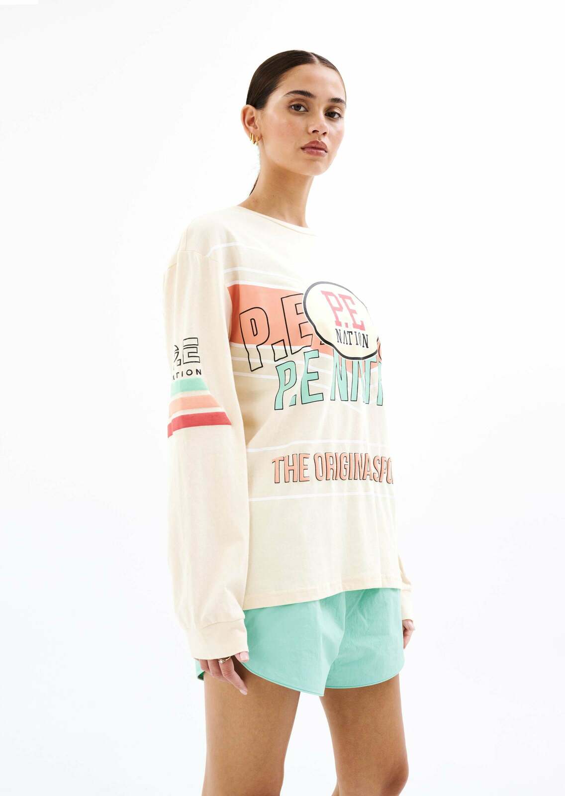 ROGUE LS TOP IN PEARLED IVORY