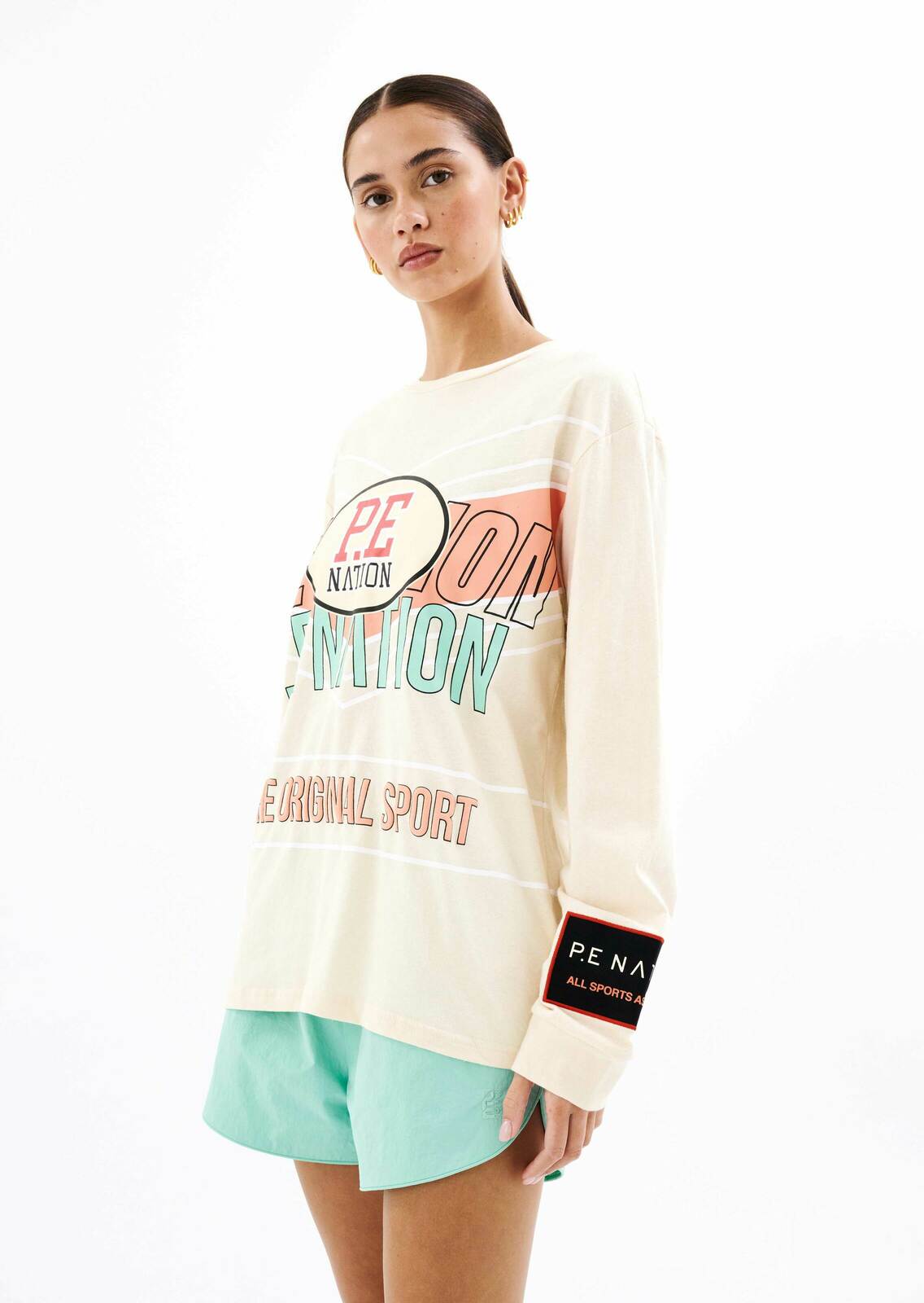 ROGUE LS TOP IN PEARLED IVORY