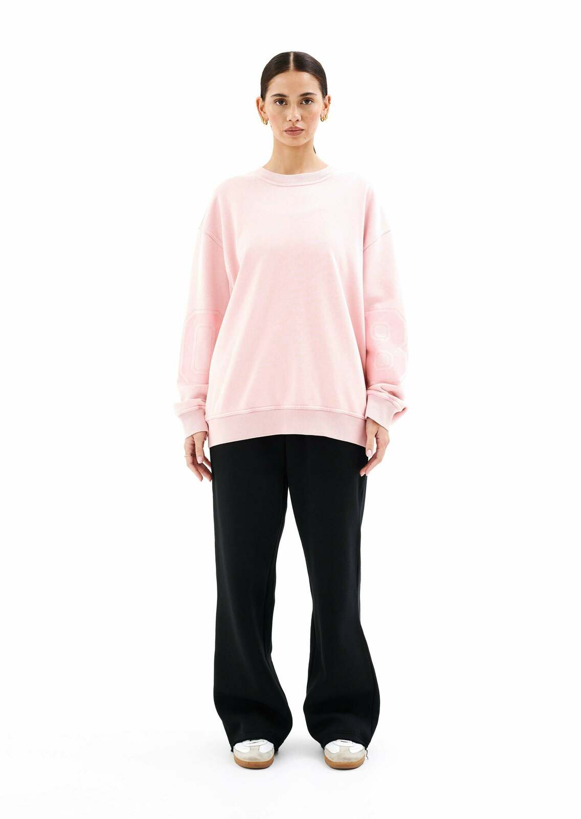 BACKFIELD SWEATER IN FLAMINGO PINK