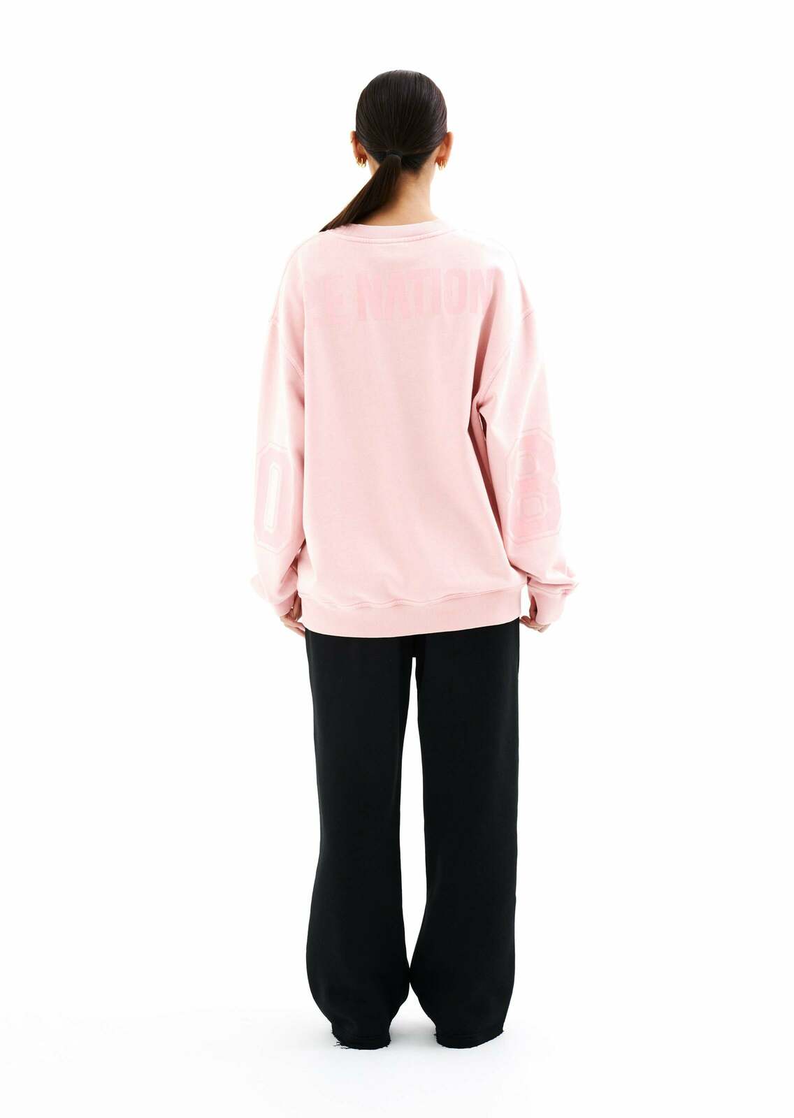 BACKFIELD SWEATER IN FLAMINGO PINK