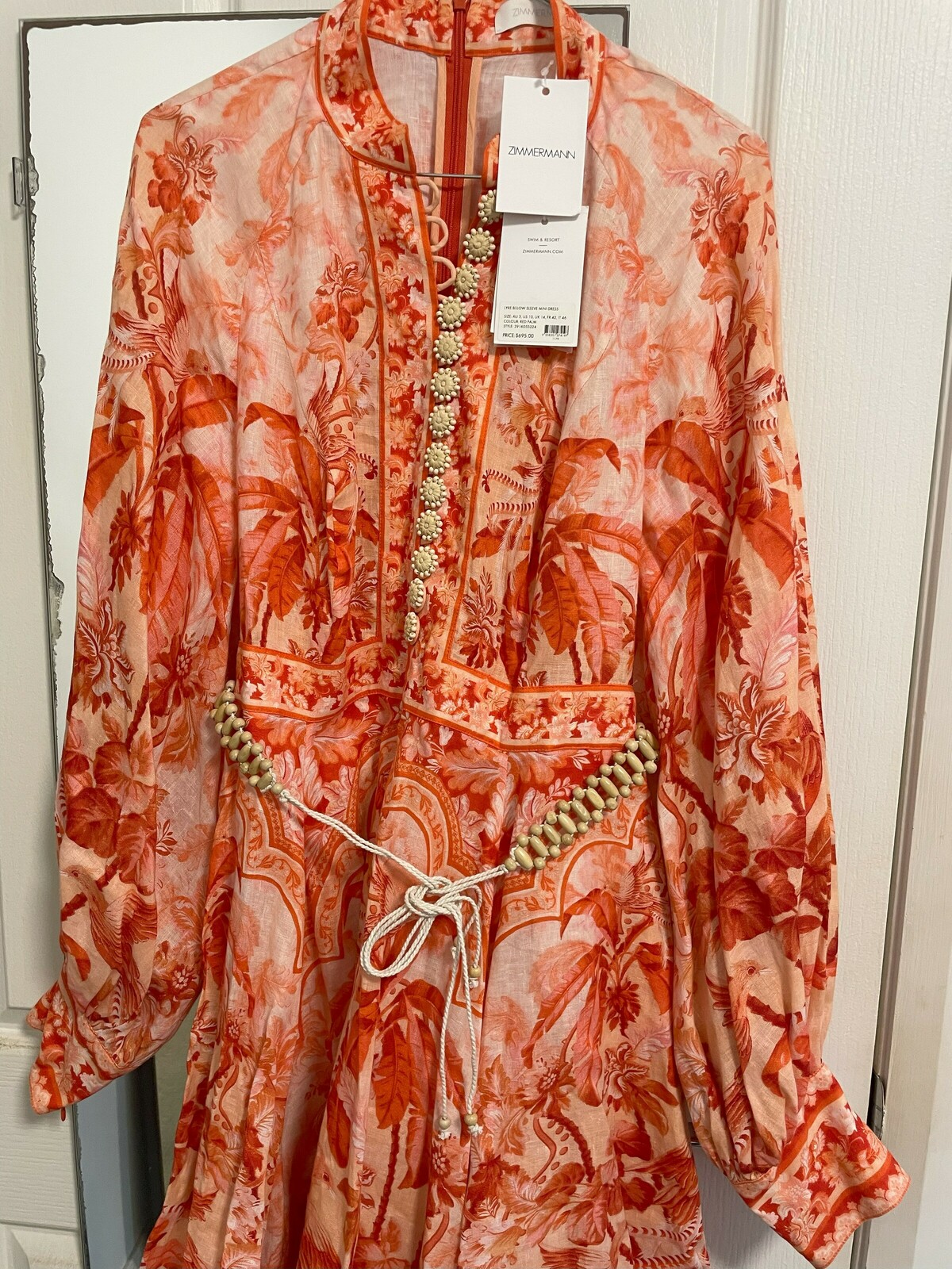 zara pink linen dress Mazatlan Asymmetrical Linen Dress in Rose main image 0