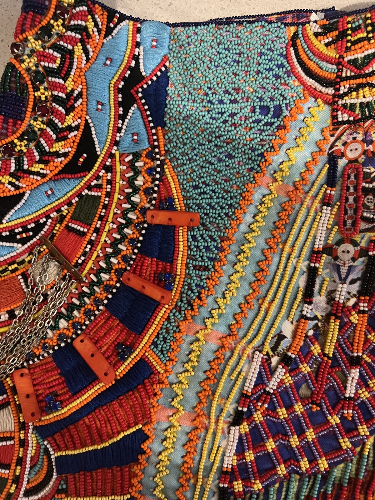 embellished beaded shorts