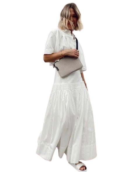 aje savoy midi dress Aje. Savoy Midi Skirt - White