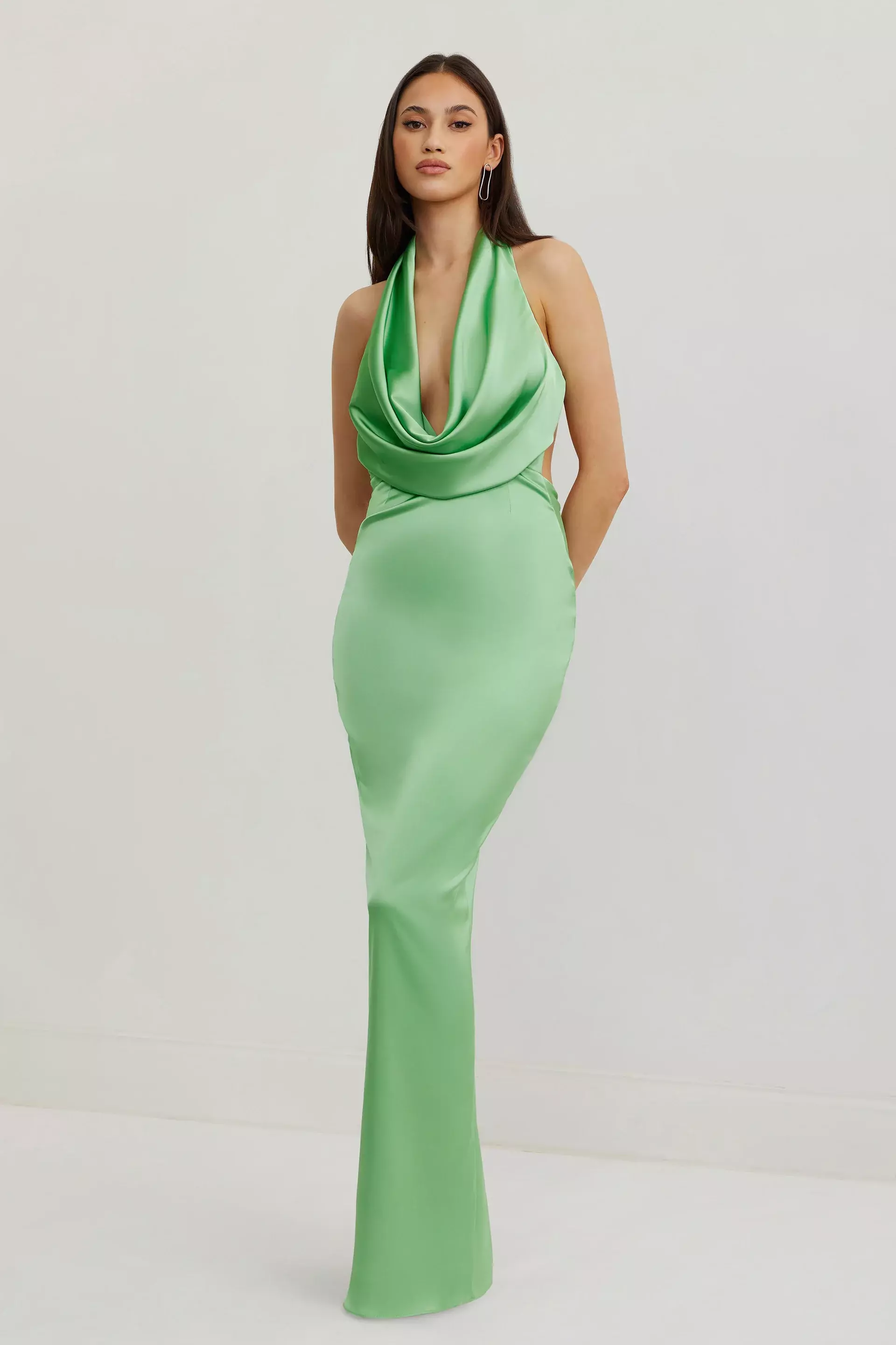 lexi a line dress Marine Layer Lexi Rib Mock Neck Midi Dress main image 0
