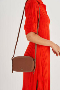 Margot Zip Around Crossbody Whiskey