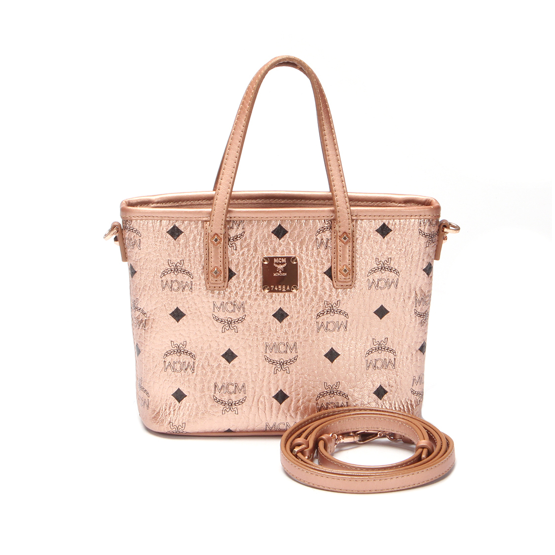MCM Metallic Visetos Mini Anya Tote AirRobe