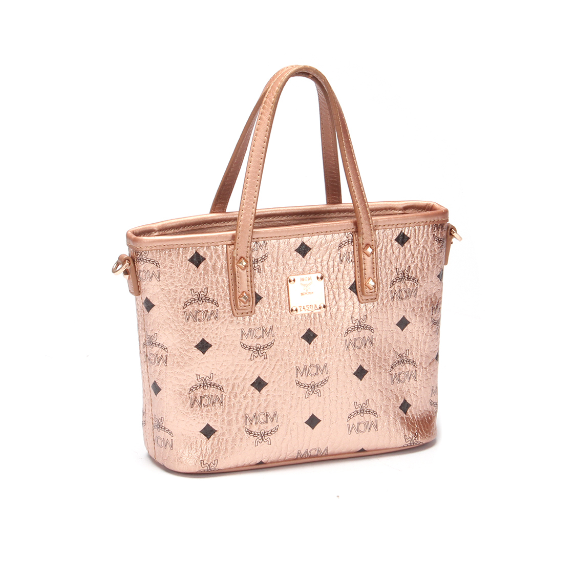 MCM Metallic Visetos Mini Anya Tote AirRobe
