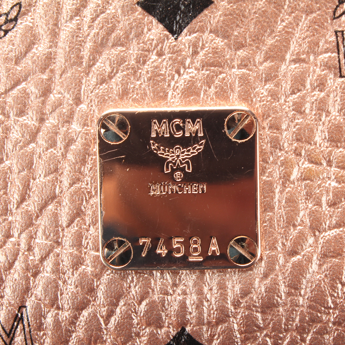 MCM Metallic Visetos Mini Anya Tote AirRobe