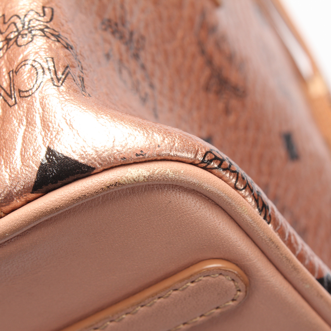 MCM Metallic Visetos Mini Anya Tote AirRobe