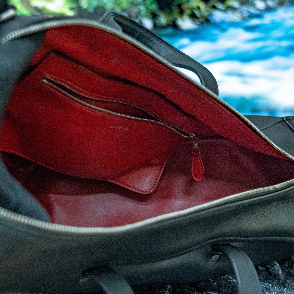 triangle duffle bag