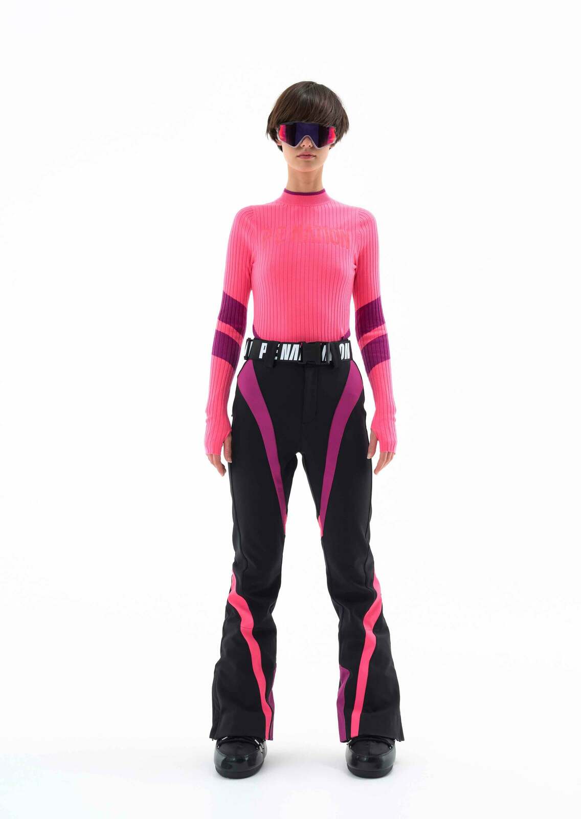 CHAMONIX LS KNIT TOP IN BRIGHT PINK