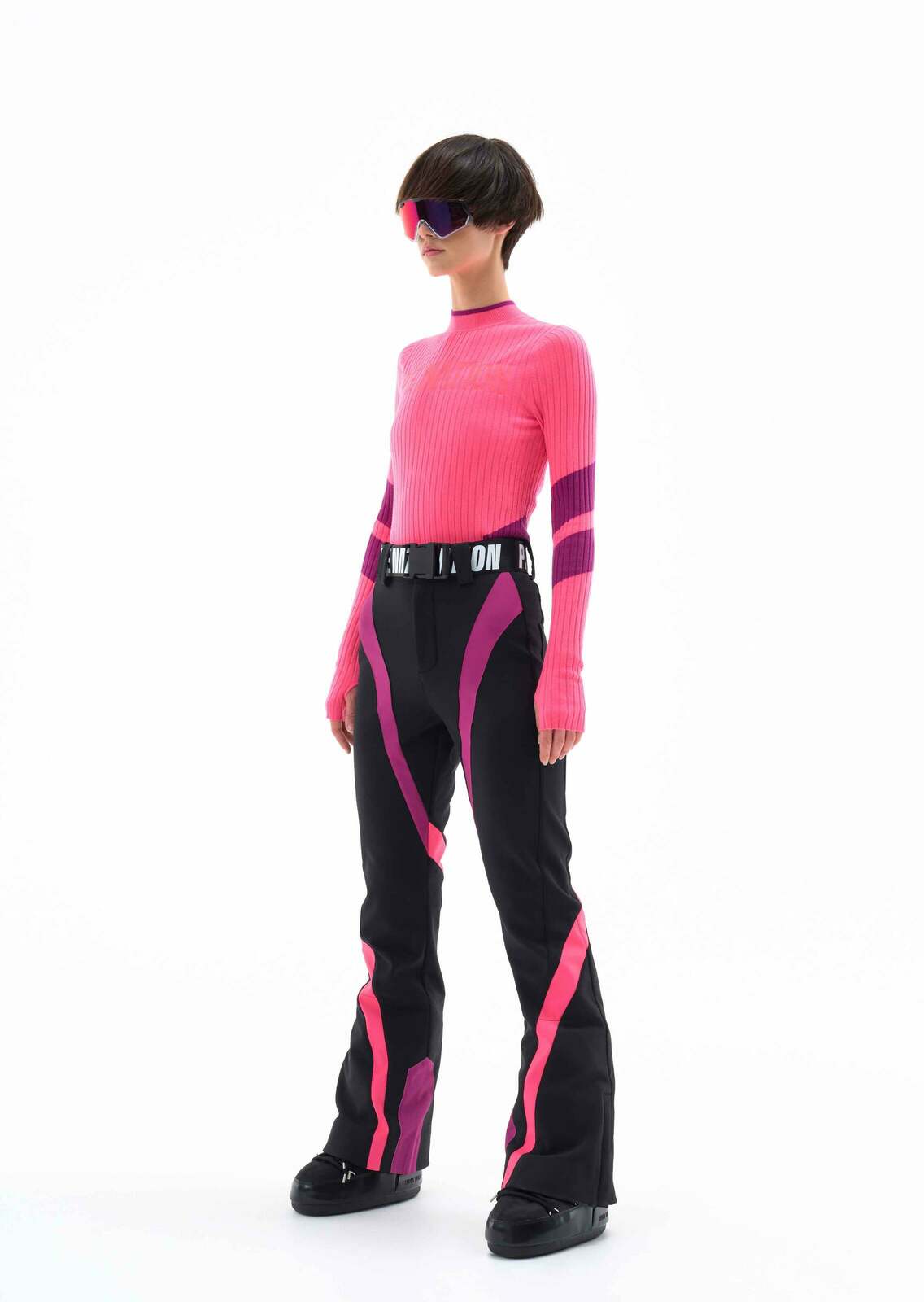 CHAMONIX LS KNIT TOP IN BRIGHT PINK