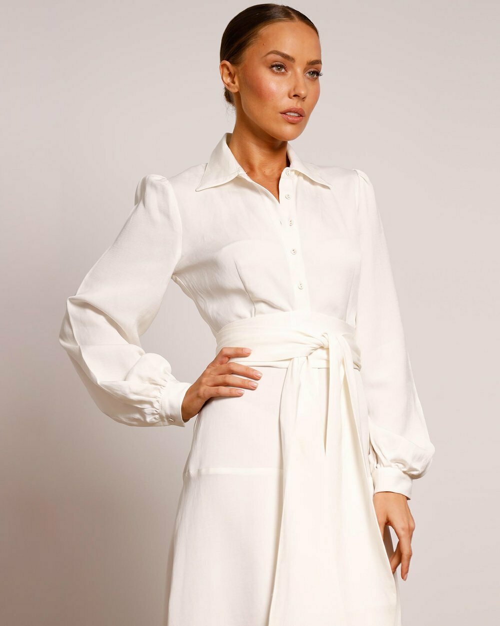 Regalia Shirt Midi Dress