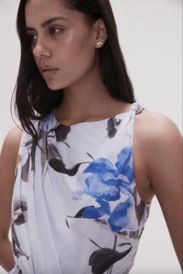 aje abbey twisted midi dress Aje. Abbey Twisted Midi Dress