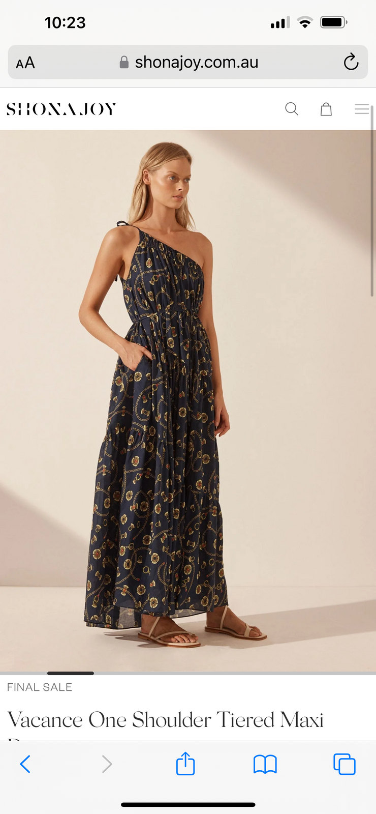 allegra maxi dress Allegra Belted Petal Maxi Dress M / Blue