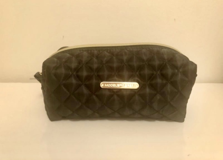 NWT Black Wide Quilted Shoulder Bag with Statement Gold Hardware