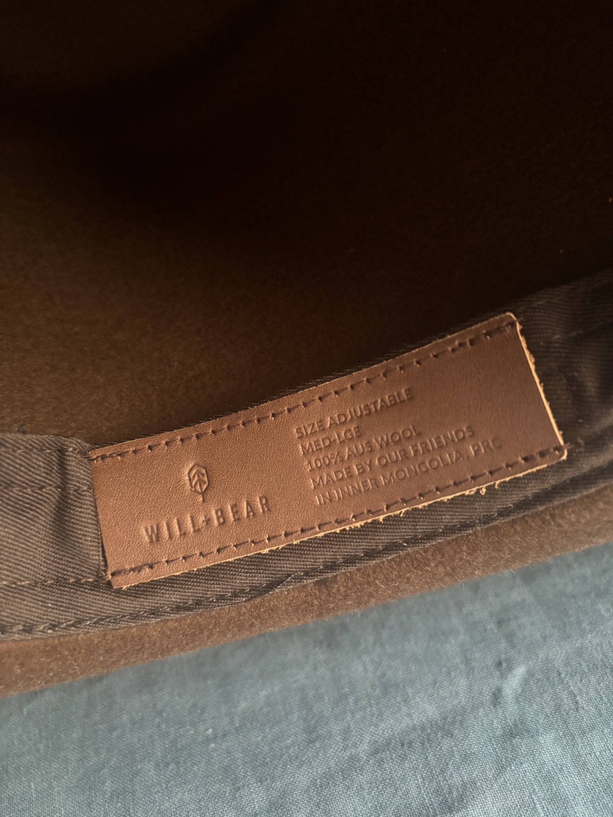 Will and Bear Andy Auburn - Brown wide brimmed hat - AirRobe display picture 1