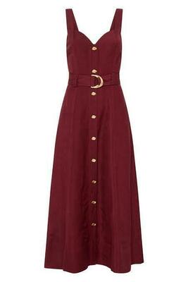 off shoulder dress corset Nox Anabel R1236 Simple Off-Shoulder Bustier Long Bridesmaids Dress BURGUNDY / 2