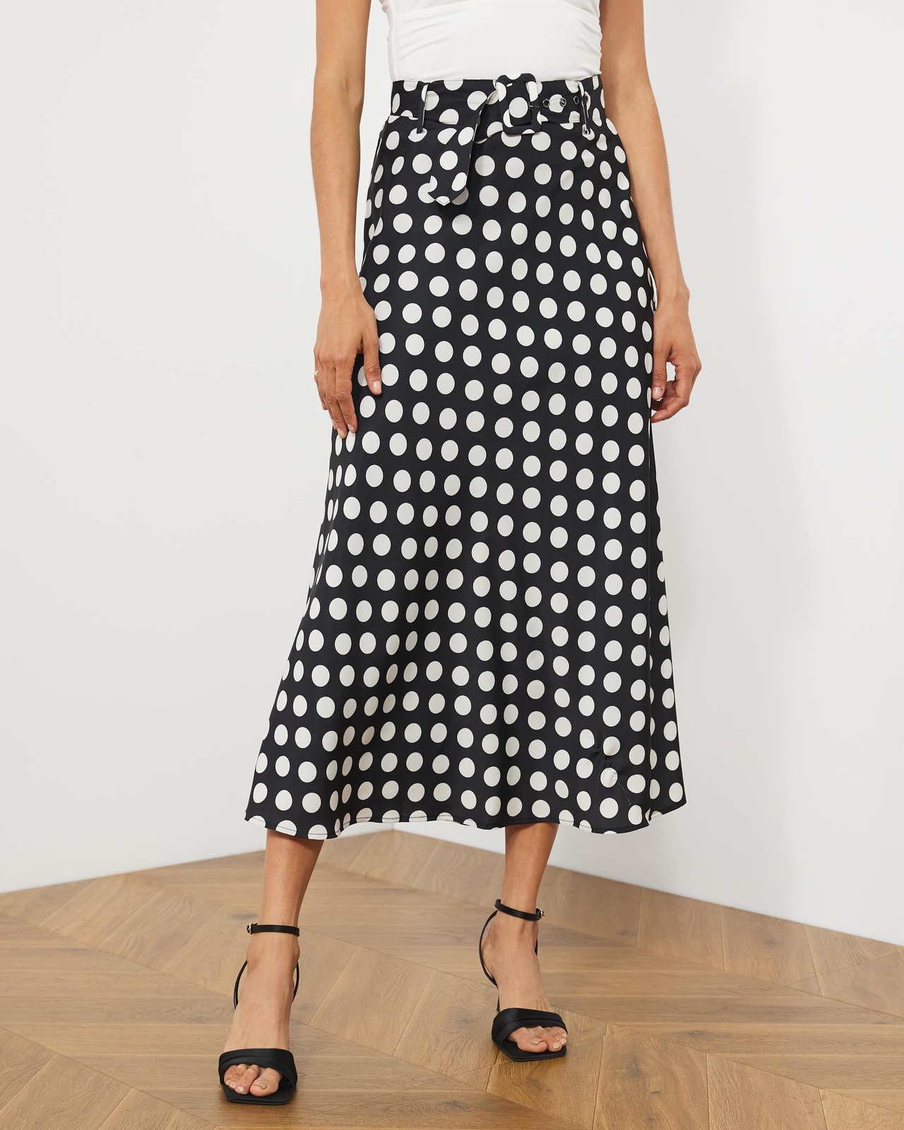 Bode Belted Midi Skirt