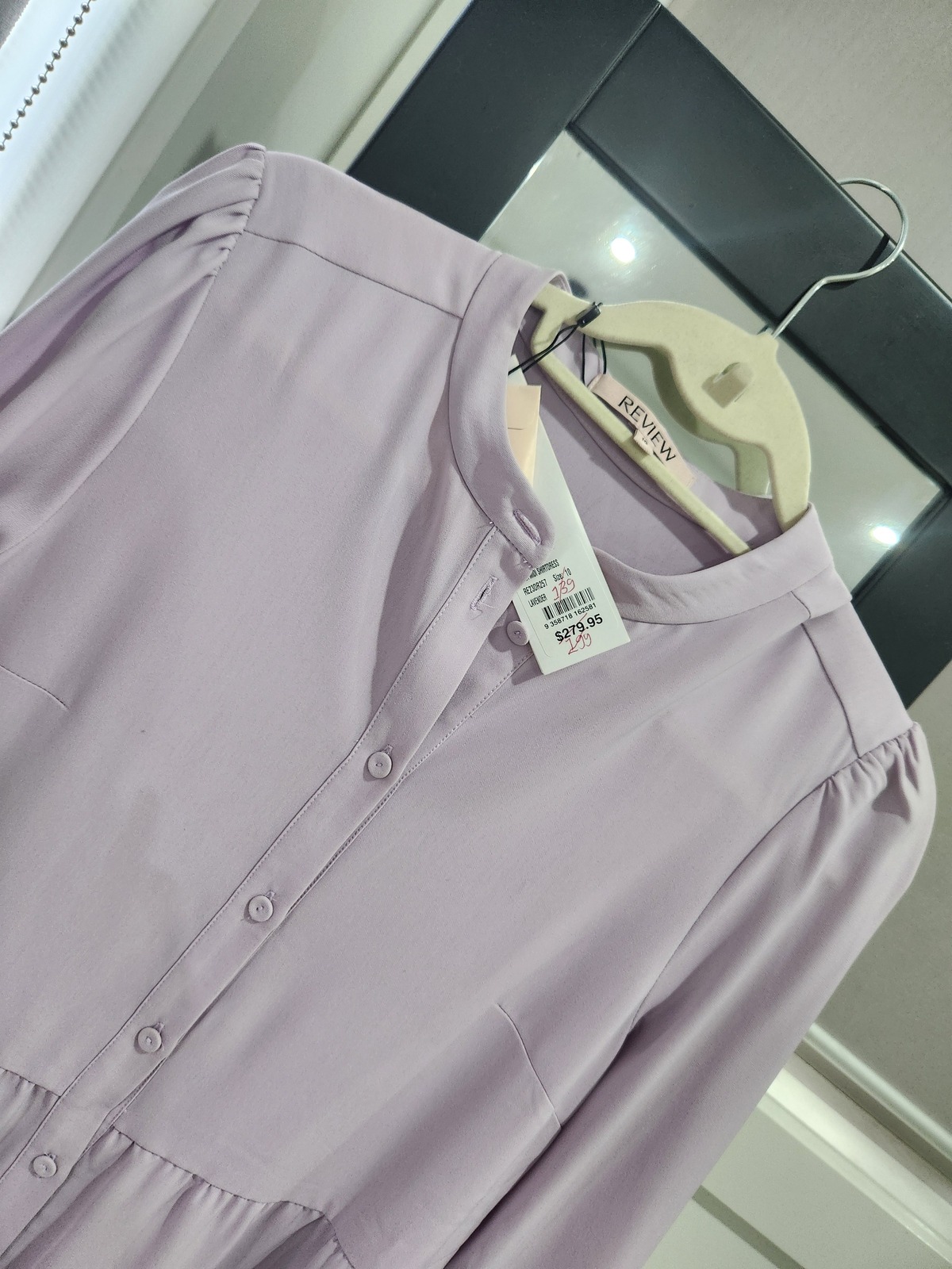 VOILA MIDI SHIRT DRESS LAVENDER 