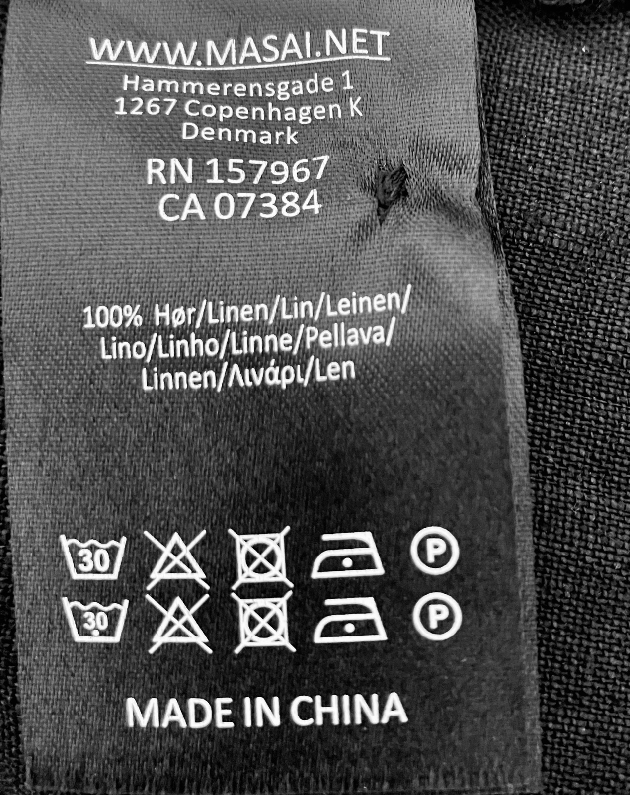 box fit black linen top