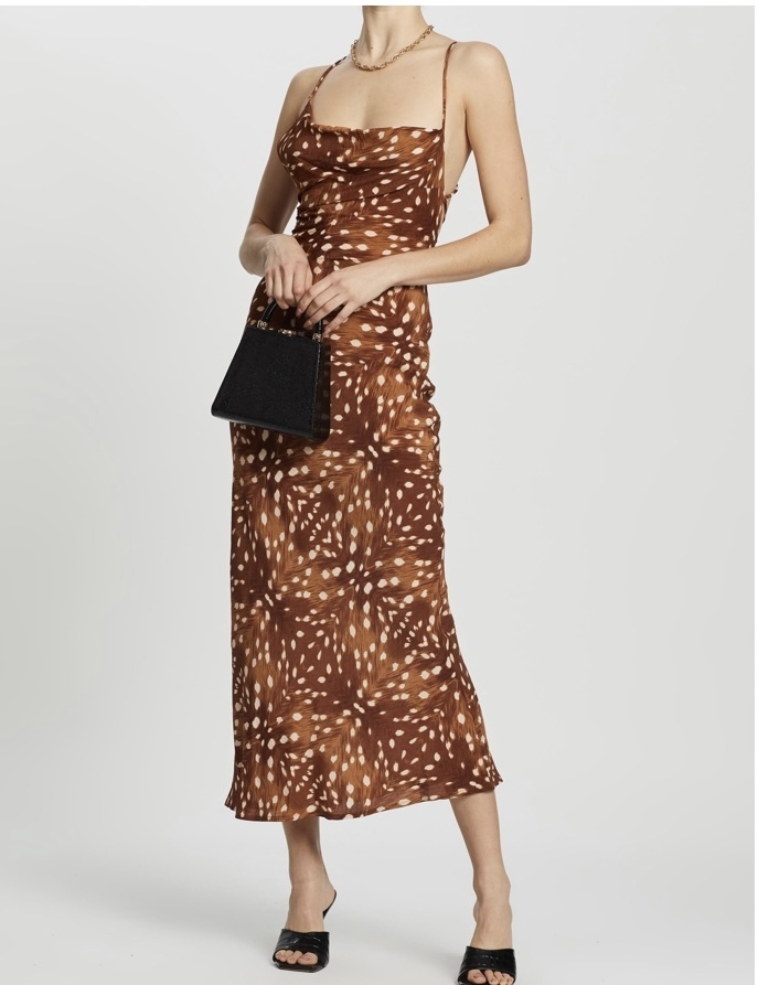 Take Charge Asymmetrical Midi Dress