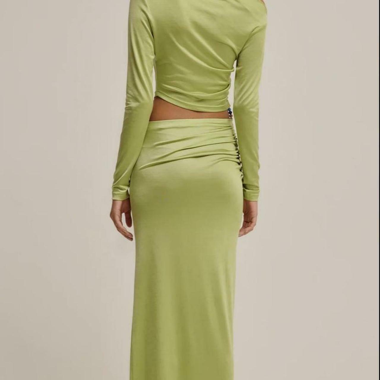 Draped Beaded Buckle Dress AU 12