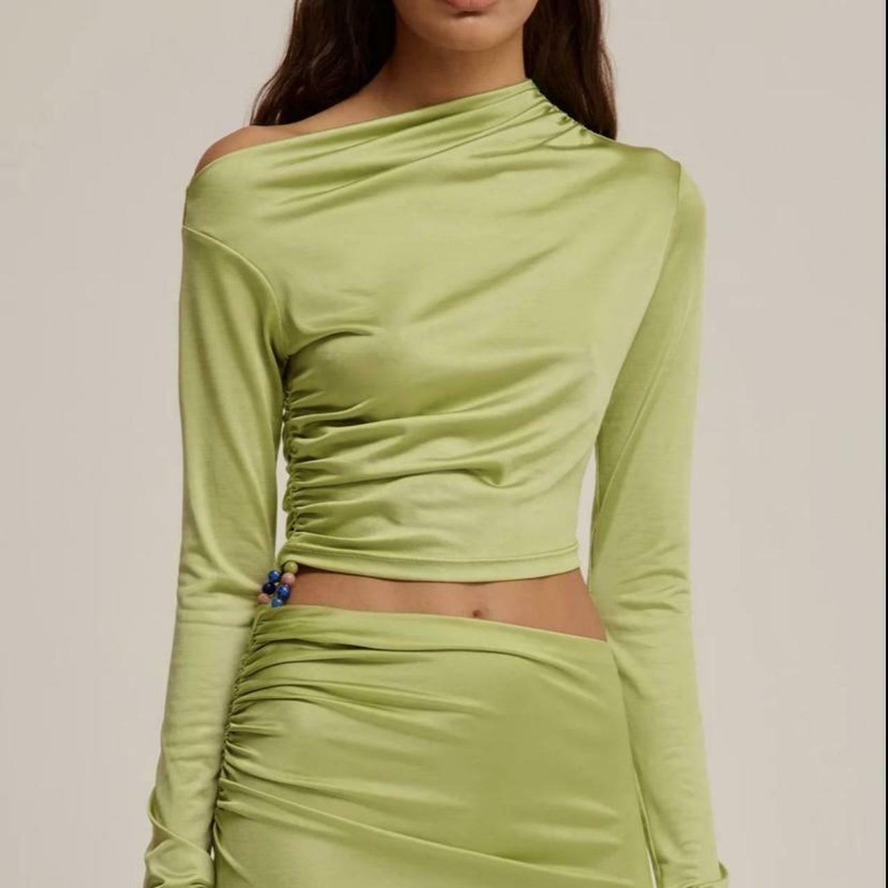 Draped Beaded Buckle Dress AU 12