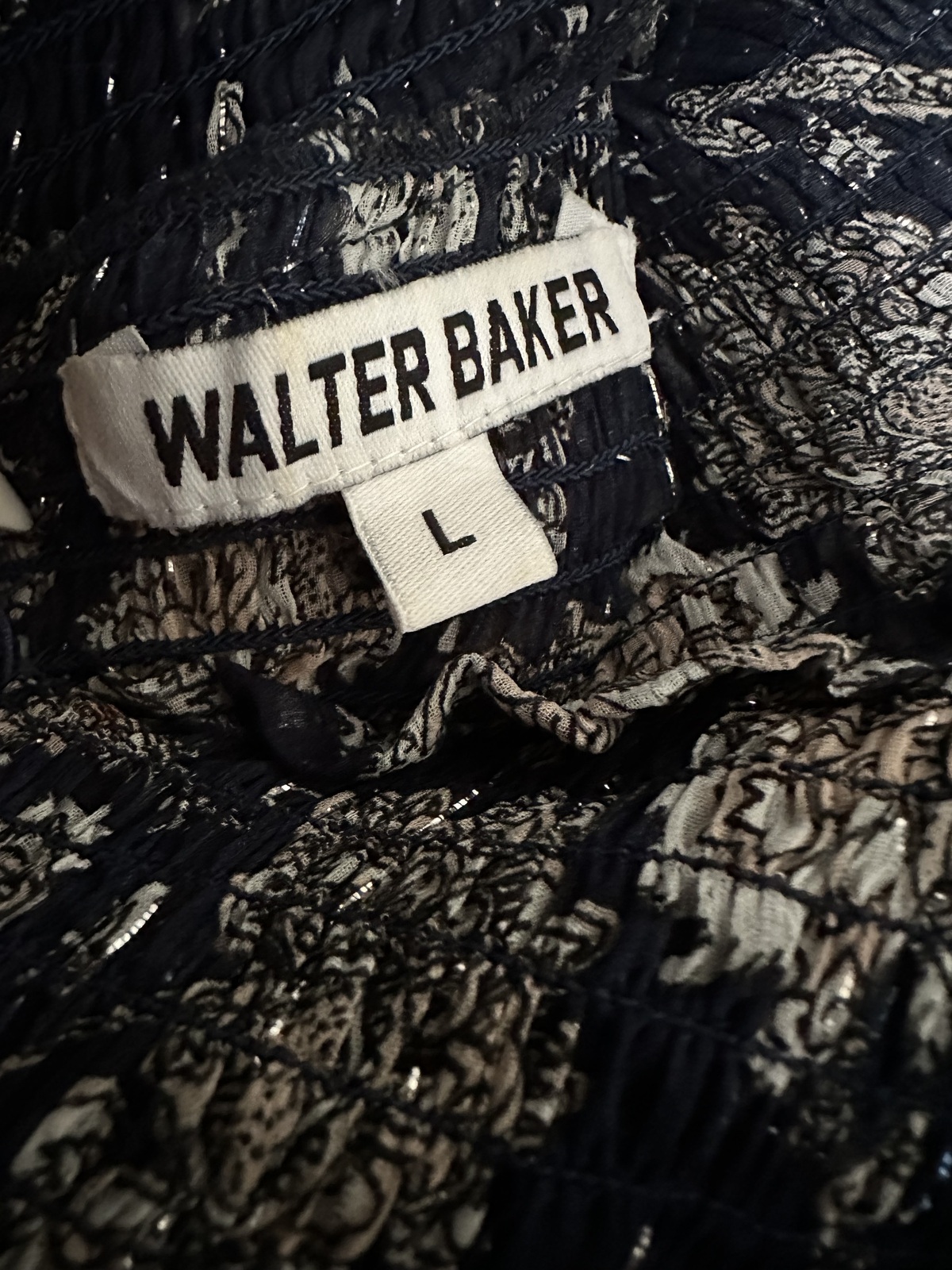 Lakendra shirred printed georgette midi dress